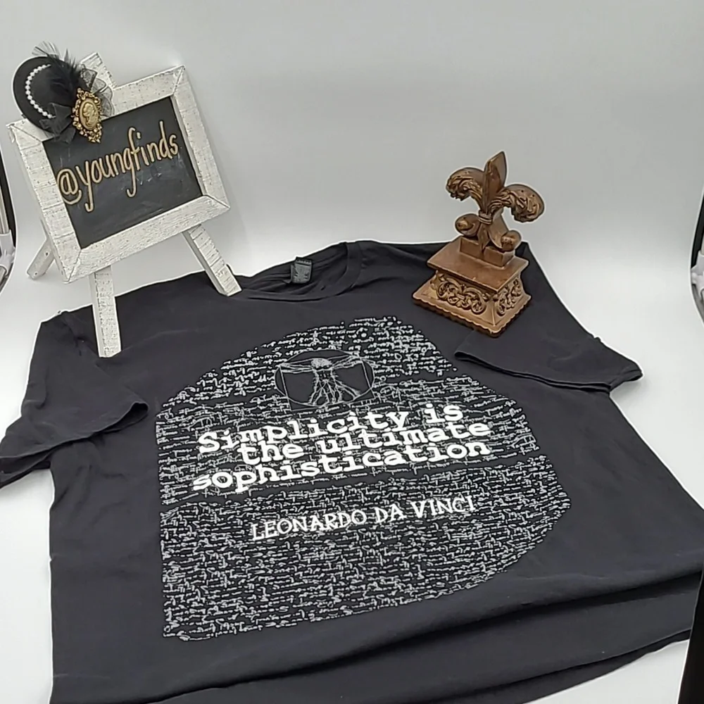 Leonardo Da Vinci Inspired Tee sz. XLarge - Picture 2 of 5